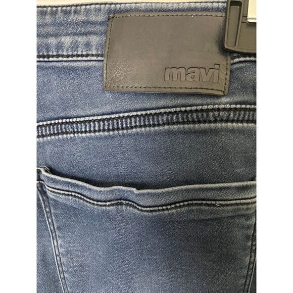 Mavi Matt Mens Jeans 35 x‎ 30 Blue Athletic Denim Relaxed Straight Leg - Picture 3 of 11